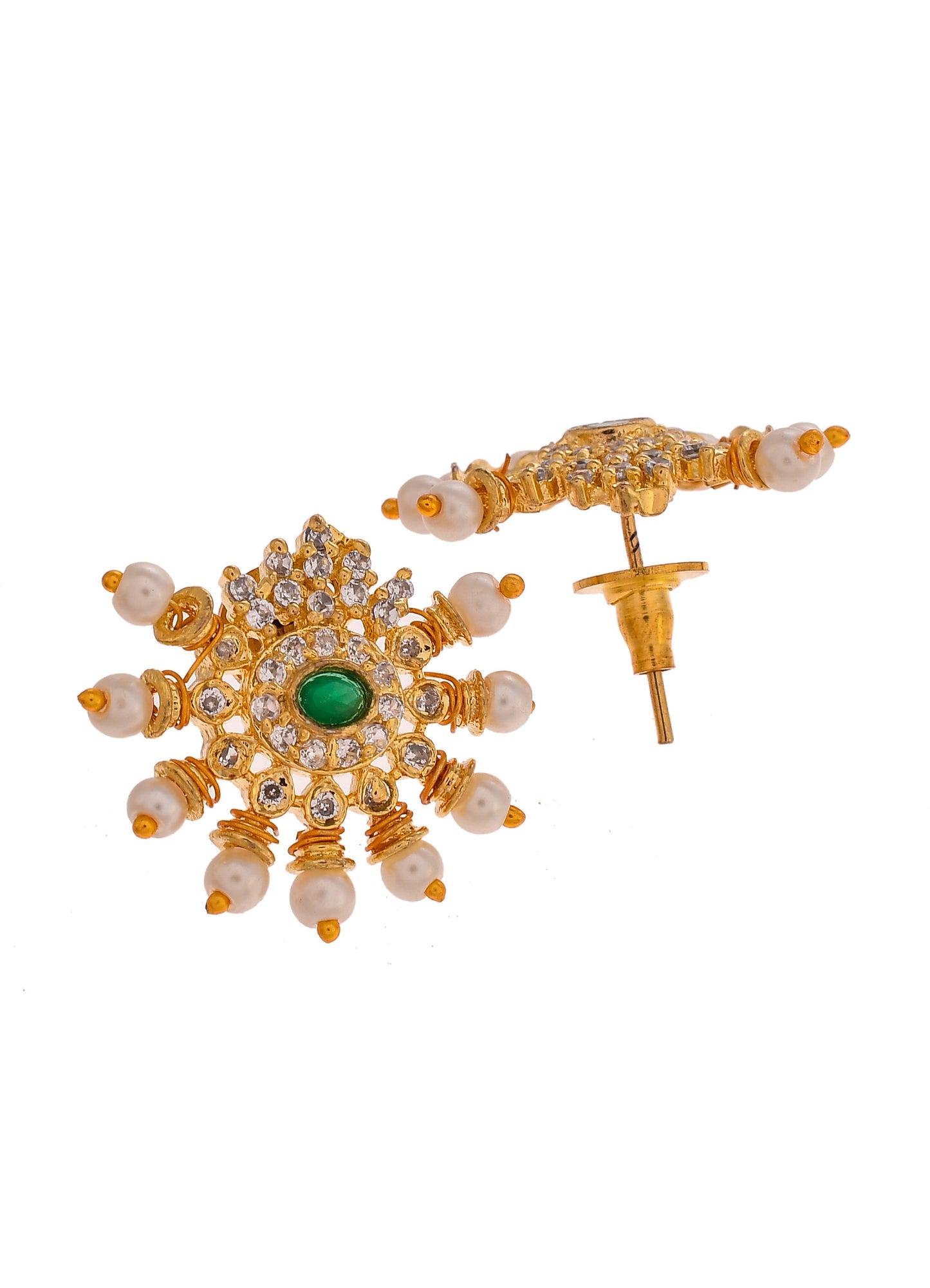 Gold Plated Pearl Kundan Choker Jewellery Set