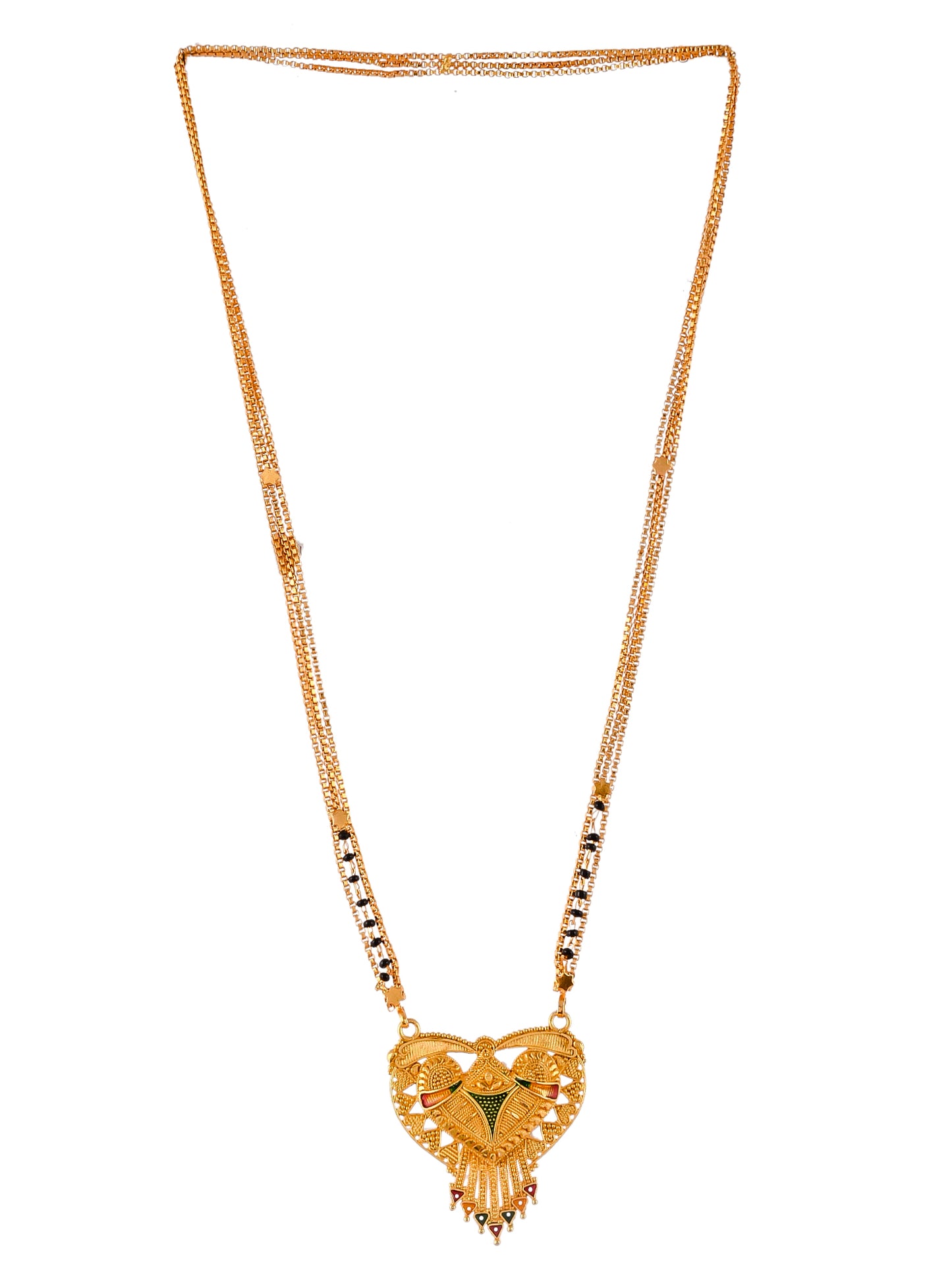 Ramsita Mongalsutra Black Beads Gold Plated Mangalsutra