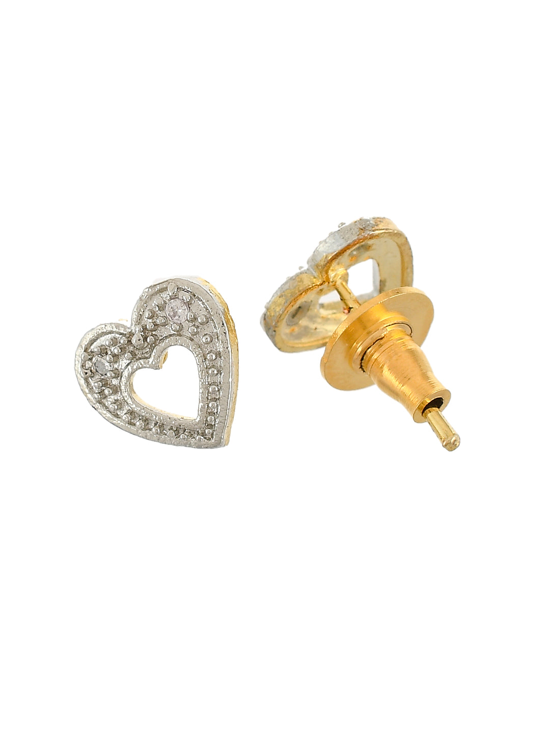 American Daimond Love Mangalsutra With Heart Earrings