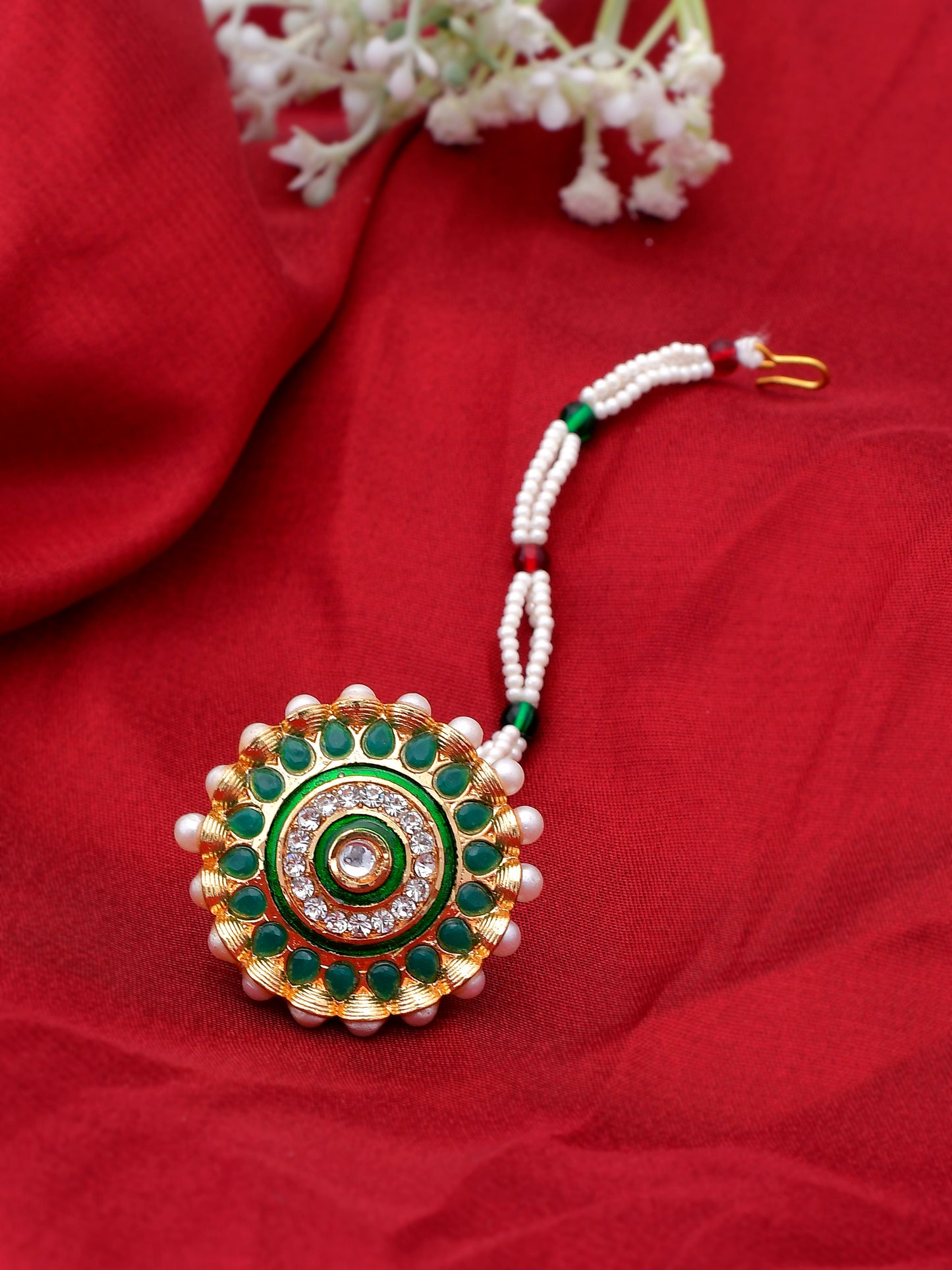 Rajasthani Traditional Pearl Borla for Women