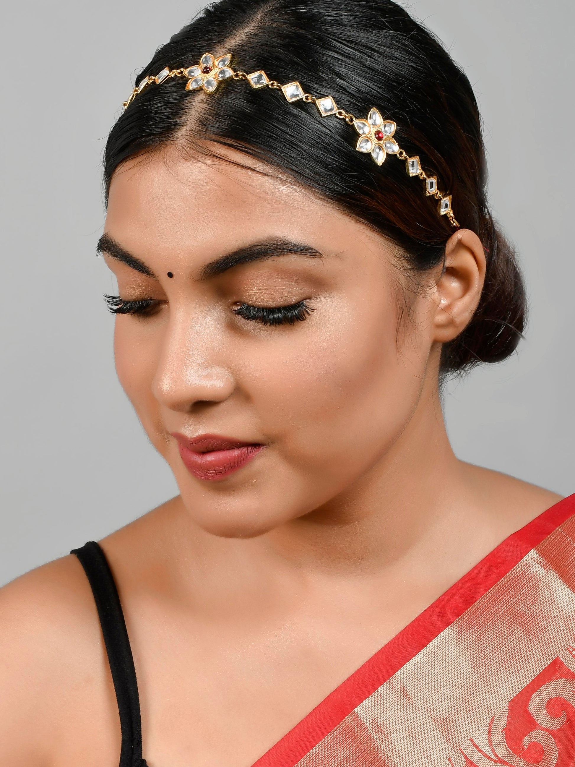 Gold Plated Floral Headchain