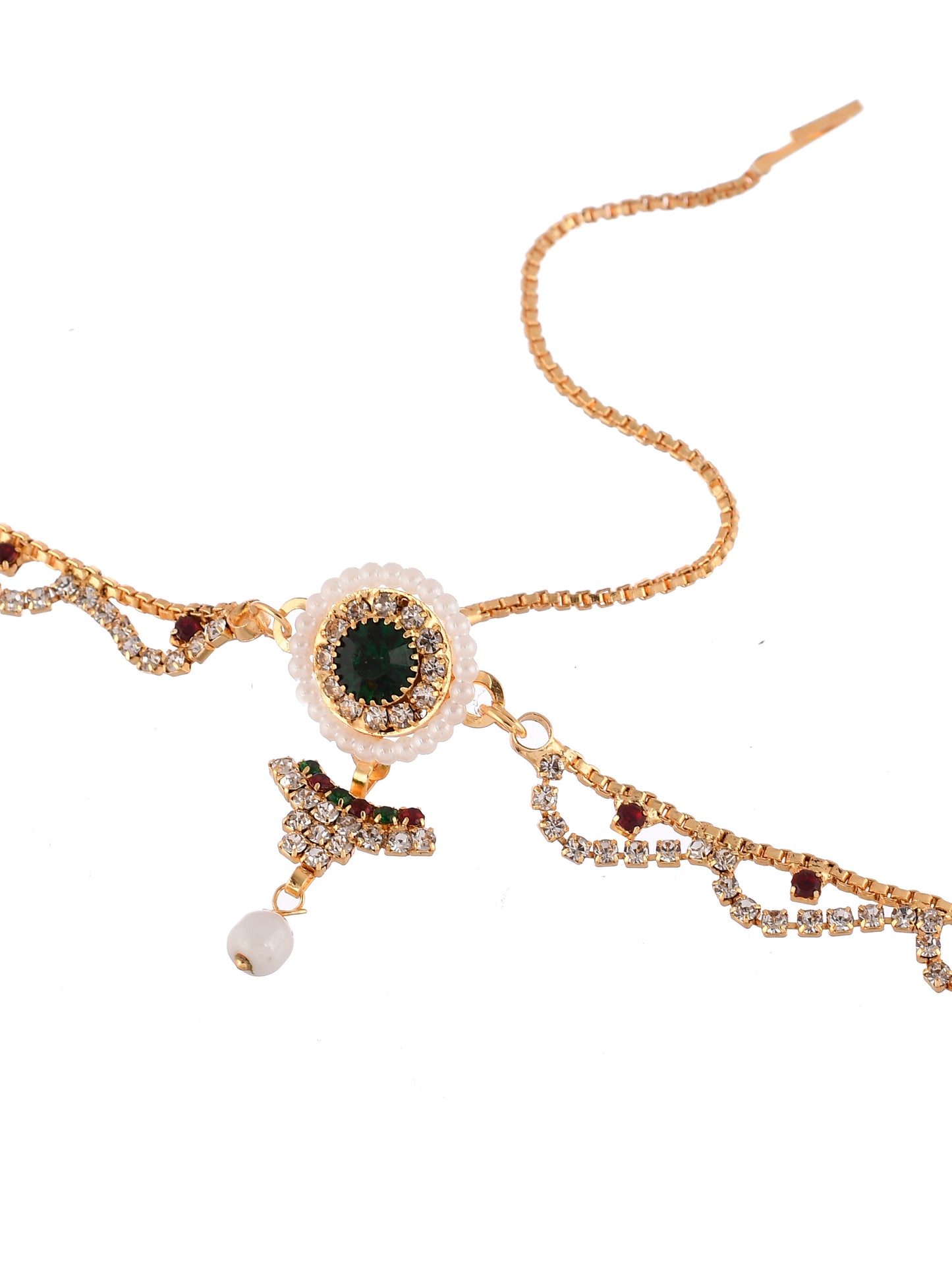 Gold Plated Traditonal Mathapatti Borla Head Jewellery