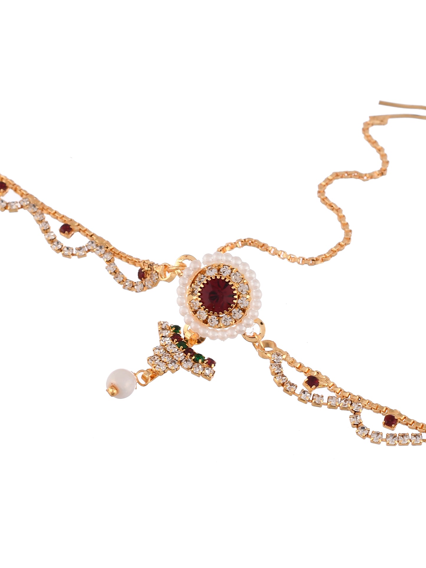 Traditional Gold Plated Mathapati Borla | Head Jewellery