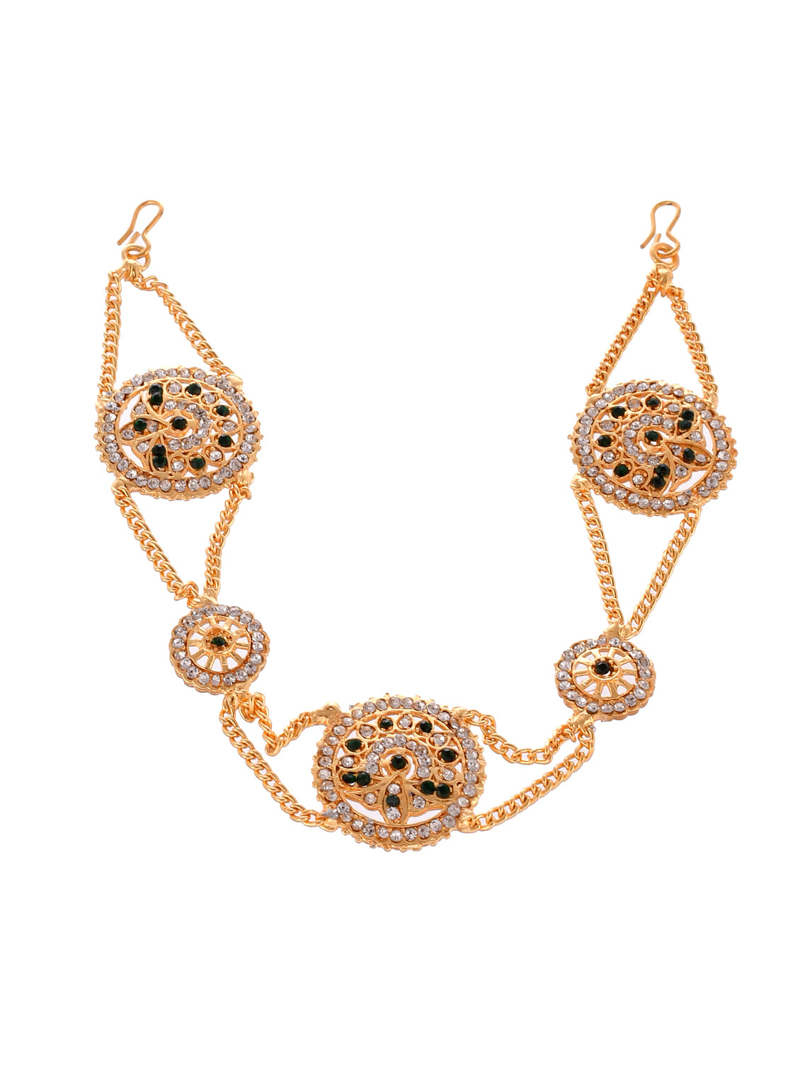 Gold Plated Traditional Headchain | Hairband | Matha Patti