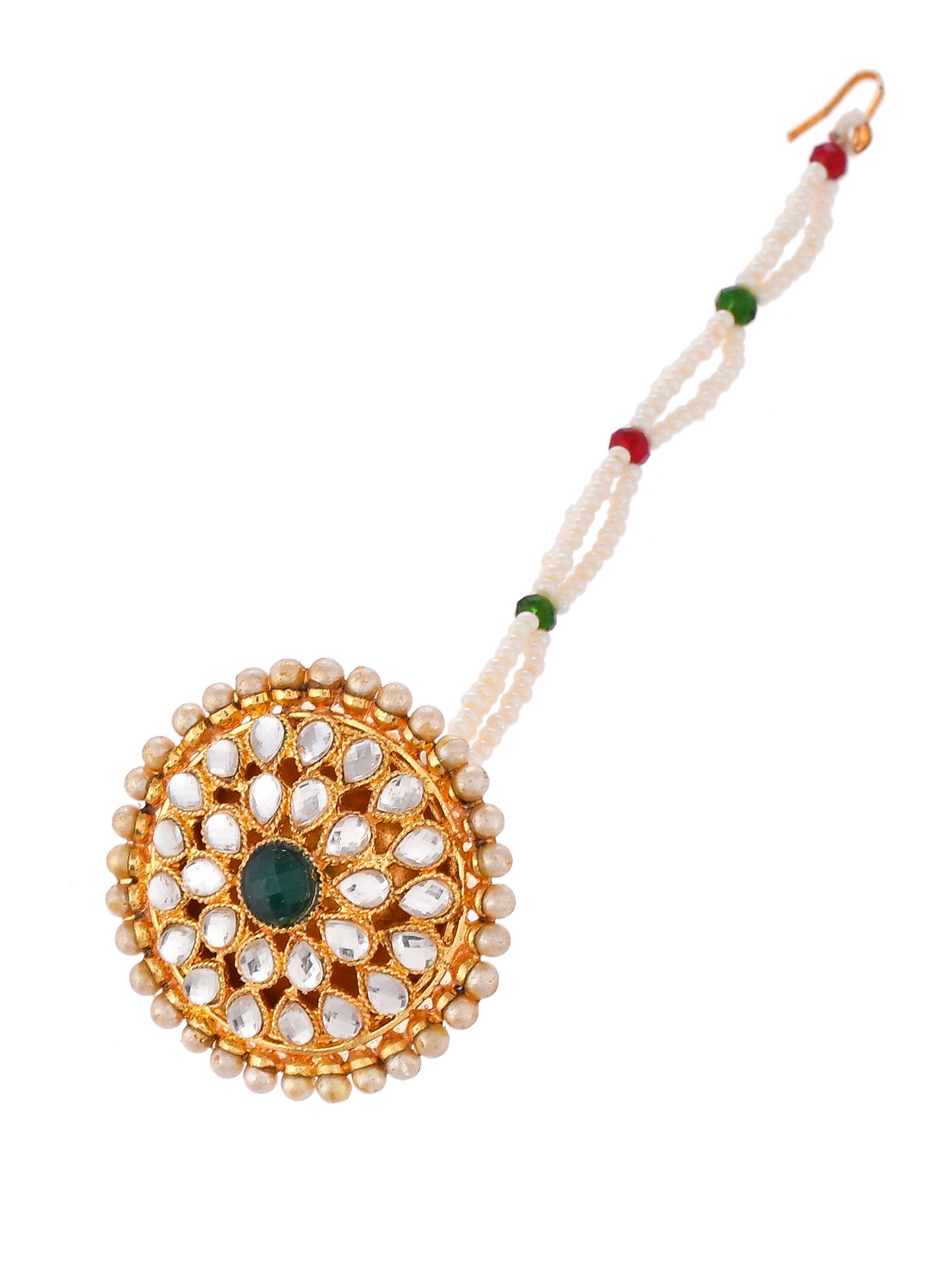 Pearl Traditional Rajasthani Kundan Borla