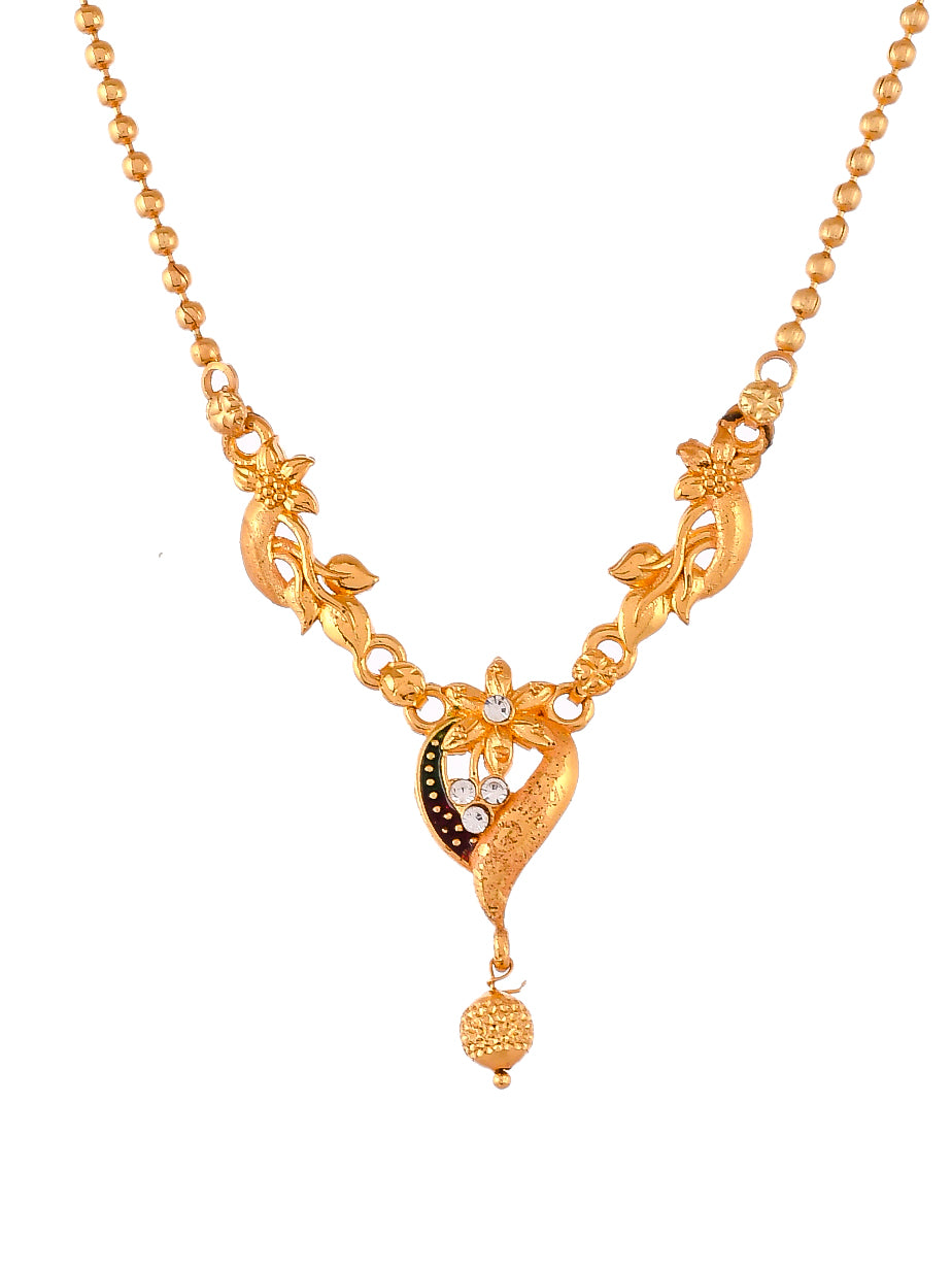 Gold Plated Yashvi Jewellery Set
