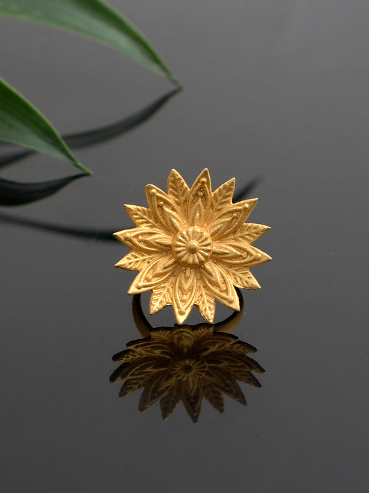 Designer Lotus Flower Ring for Girl for Women Online