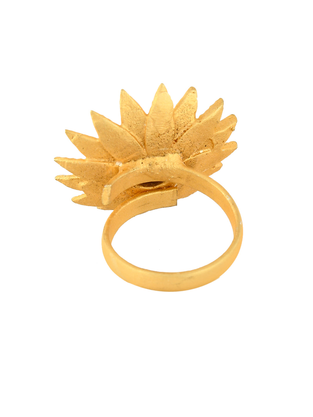Designer Lotus Flower Ring For Girl