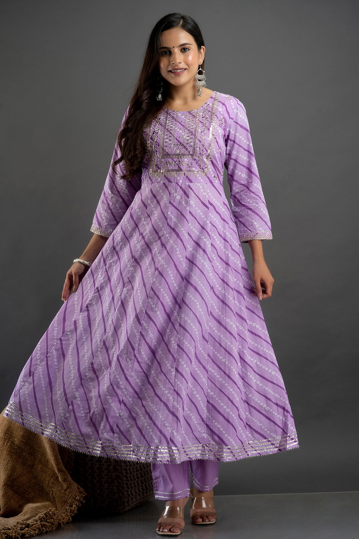Buy Purple Lehriya Anarkali Heavy Work Kurta With Trousers and Dupatta Kurta Set for Women Online at Silvermerc Silvermerc Designs Buy Purple Lehriya Anarkali Heavy Work Kurta With Trousers and Dupatta Kurta Set for Women Online at Silvermerc Silvermerc Designs