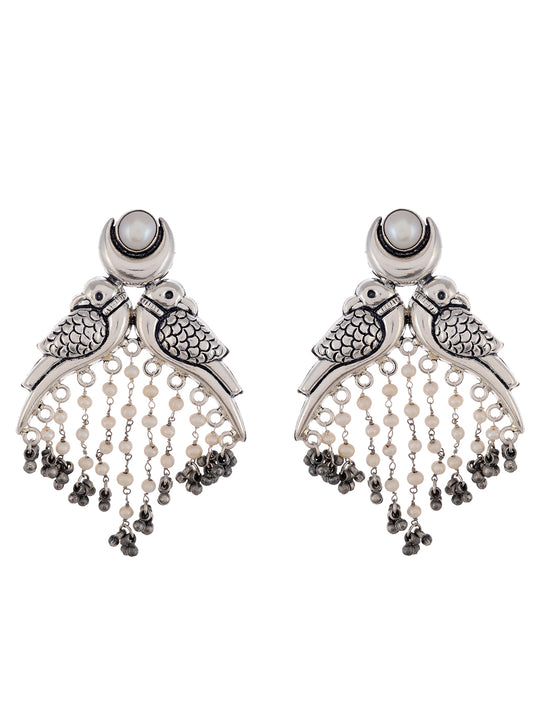 925 Sterling Silver Earrings With Pearl - Earrings for Women Online