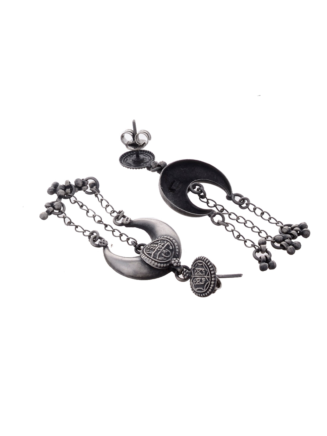 92 5 Sterling Silver Drop Earrings With Oxidised Silver Plating