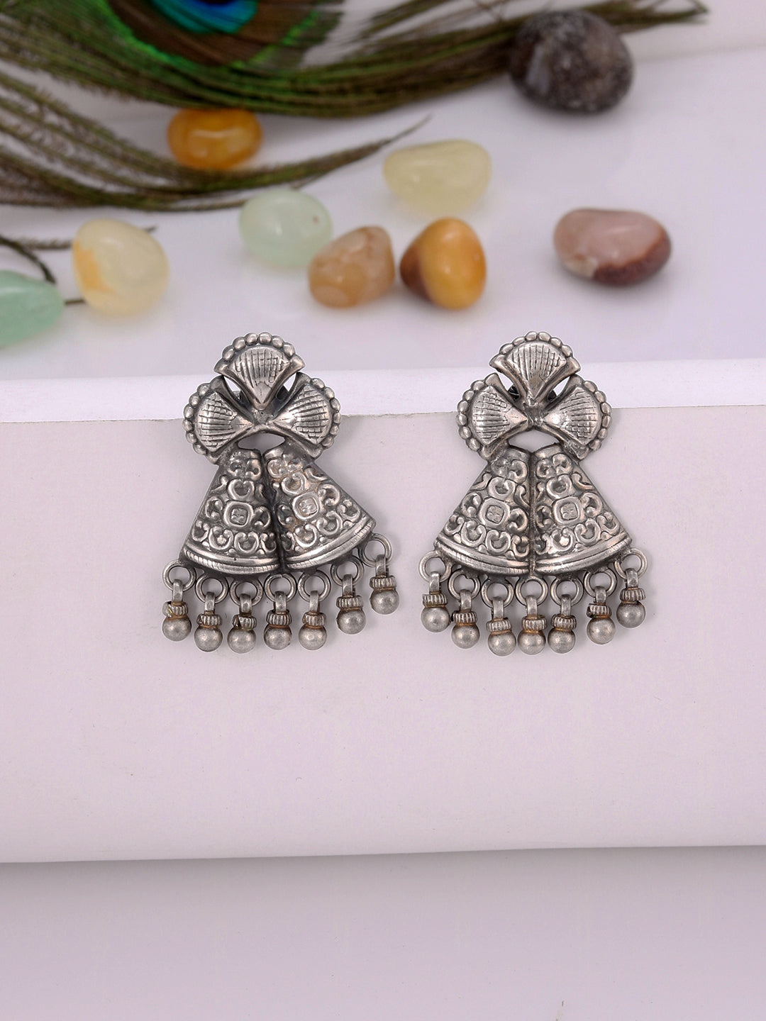 Buy Sterling Silver Handmade Drop Earrings for Women Online at