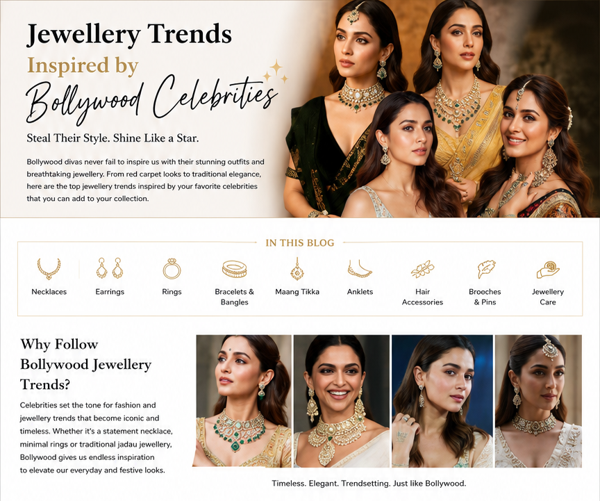 Jewellery Trends Inspired by Bollywood Celebrities | Latest Fashion Jewellery Trends 2026