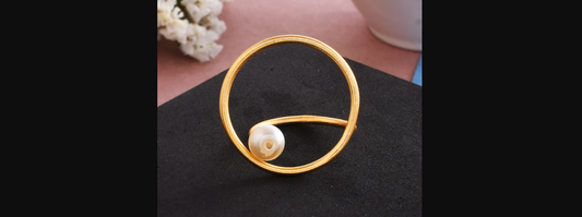 Gold Plated Pearl ring