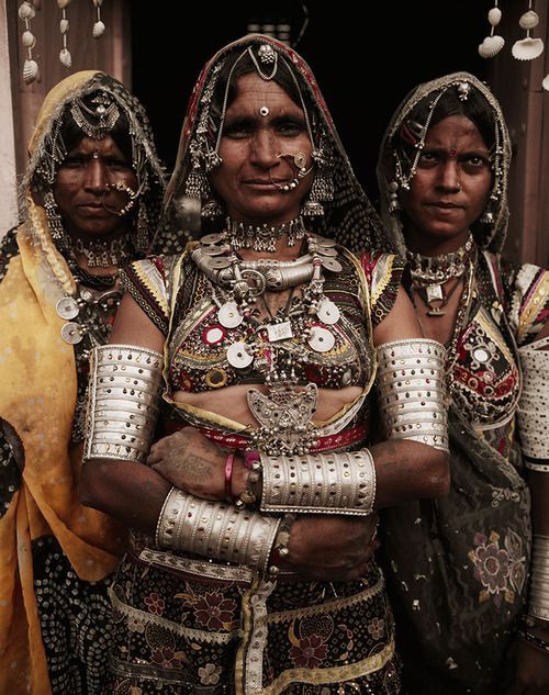 Tribal antique silver jewelry from india