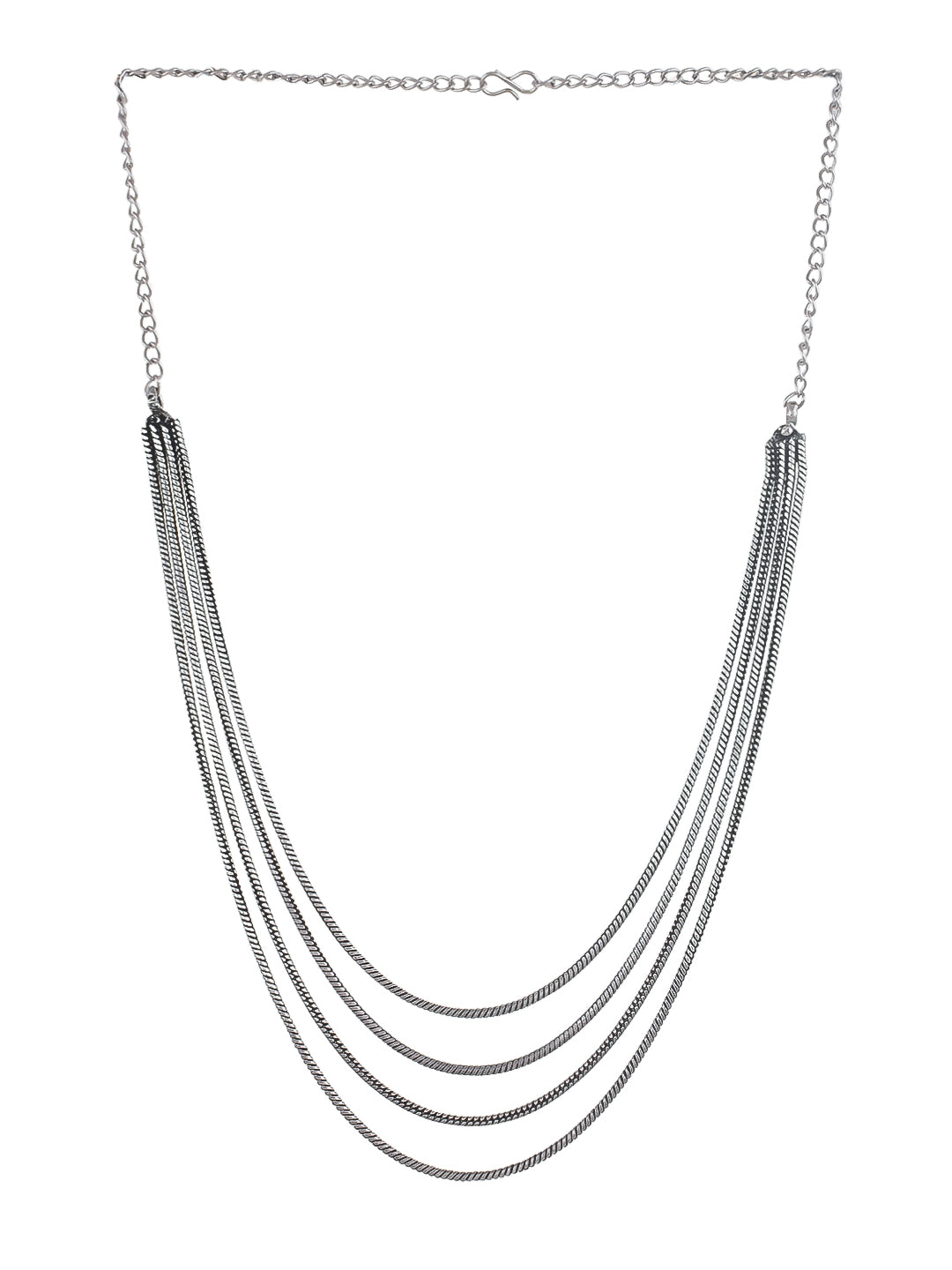 Multi-Strand Silver Necklace