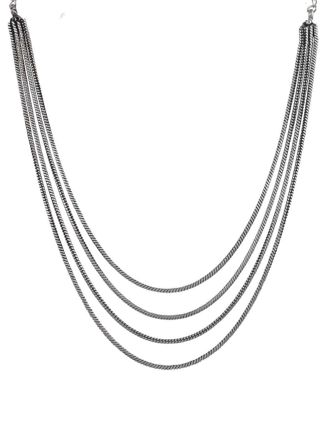 Multi-Strand Silver Necklace