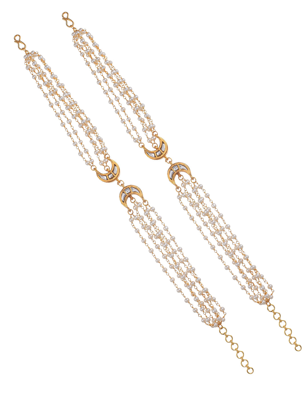 Traditional gold tone anklet