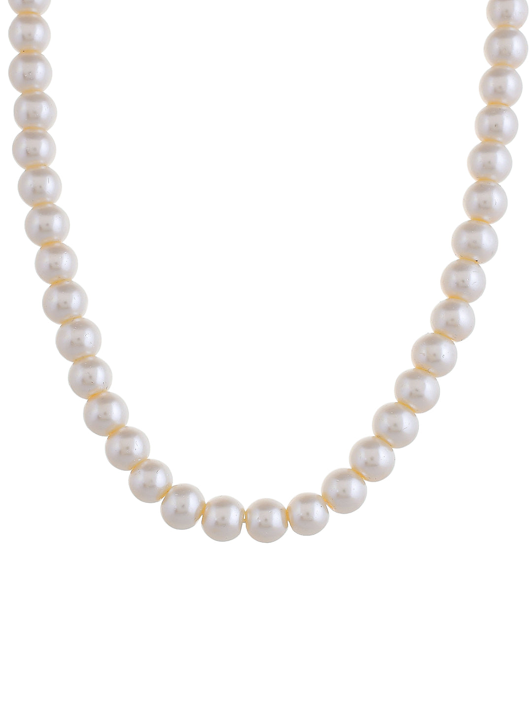 White Pearls with Gold Chain Accent