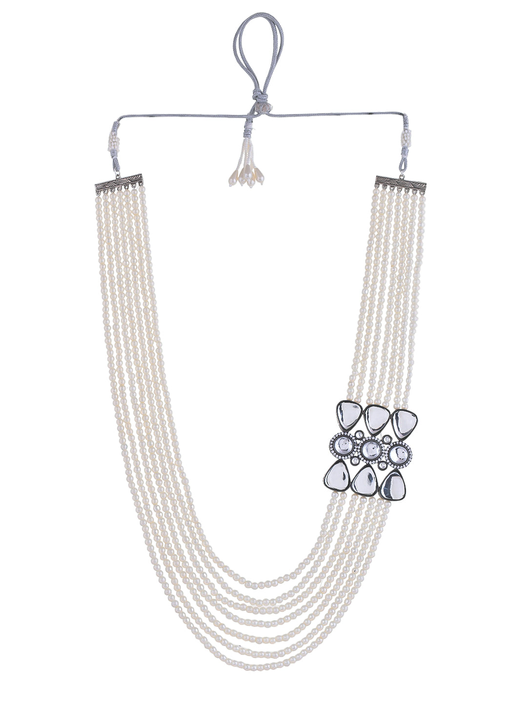 Exquisite multi-strand pearl necklace