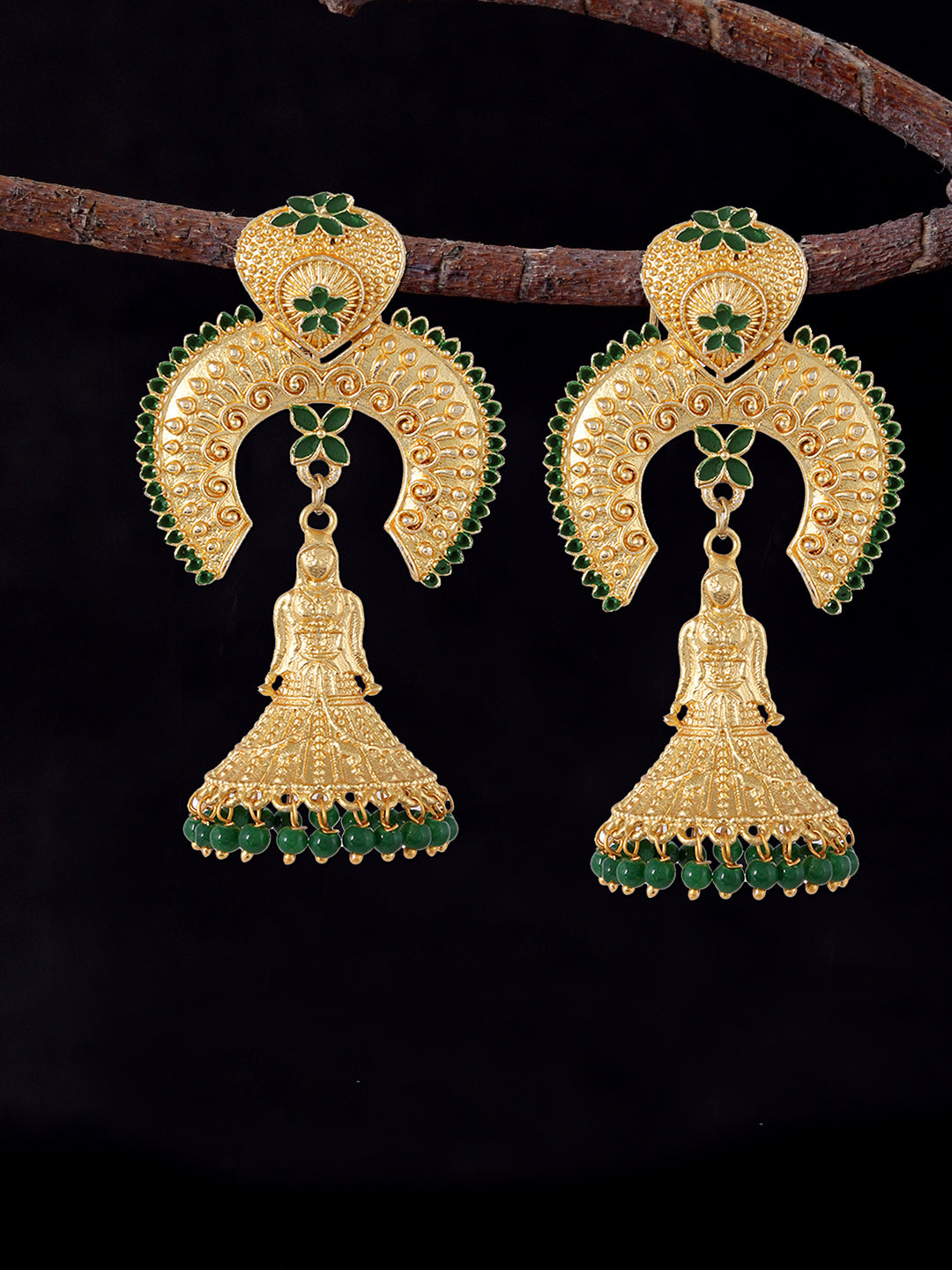 Gold Plated Jhumka Earrings for Women Online