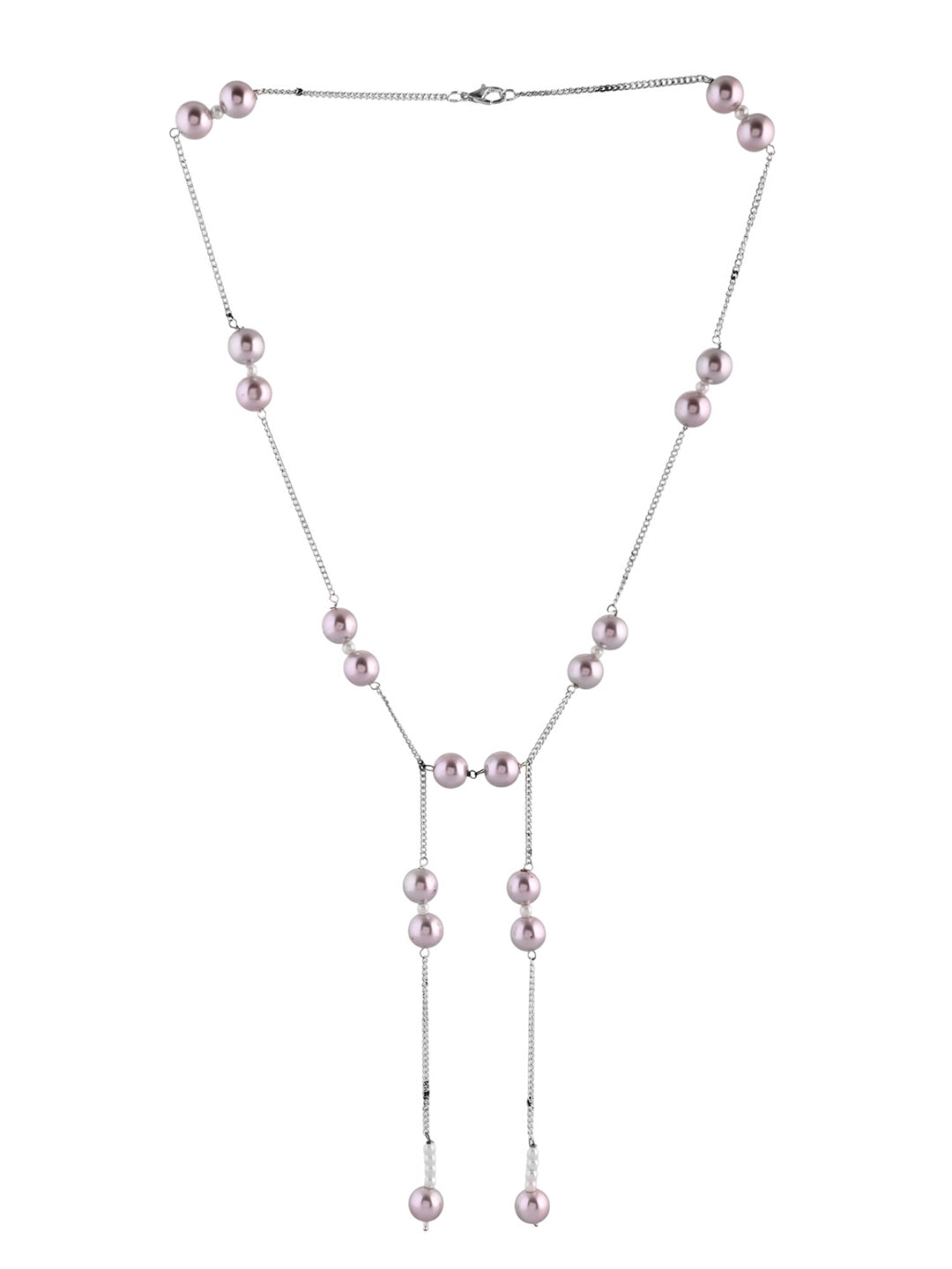 Stylish Double Layer Pearl Chain Necklace For Women & Girls | Daily Wear, Western & Casual Jewellery