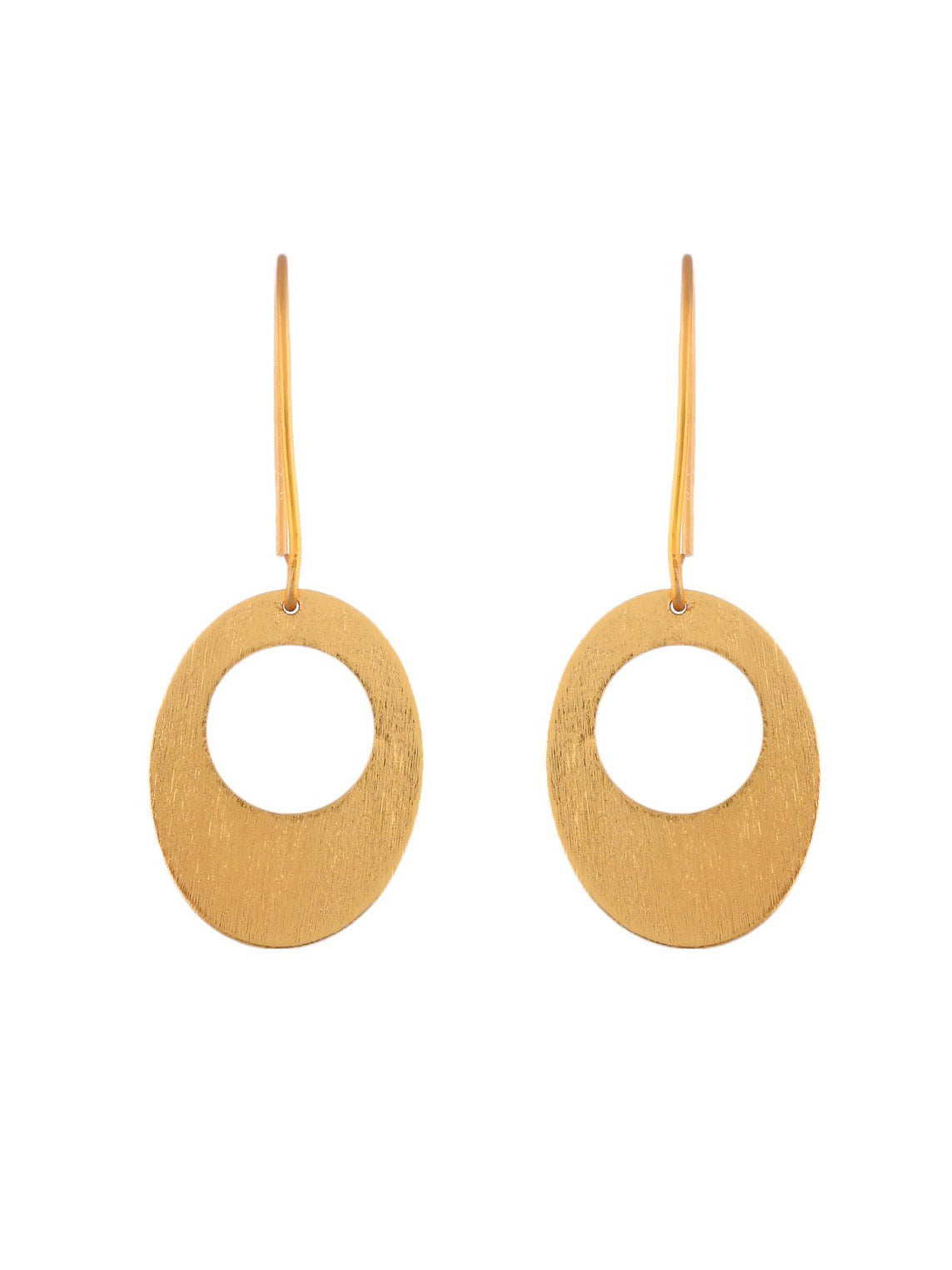 Gold-Plated Brass Chandbali Brass Drop Earrings for Stylish Women