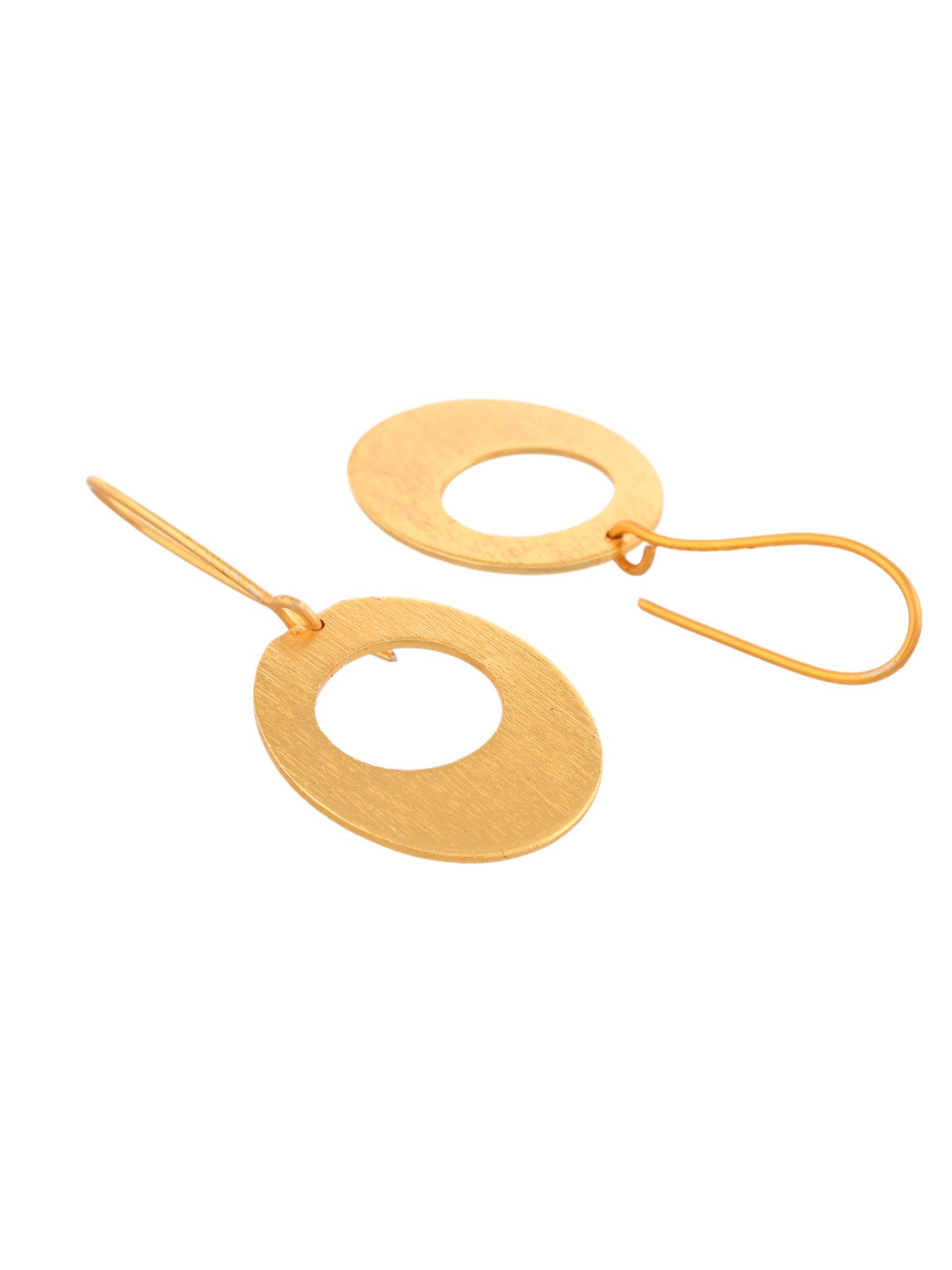 Gold-Plated Brass Chandbali Brass Drop Earrings for Stylish Women