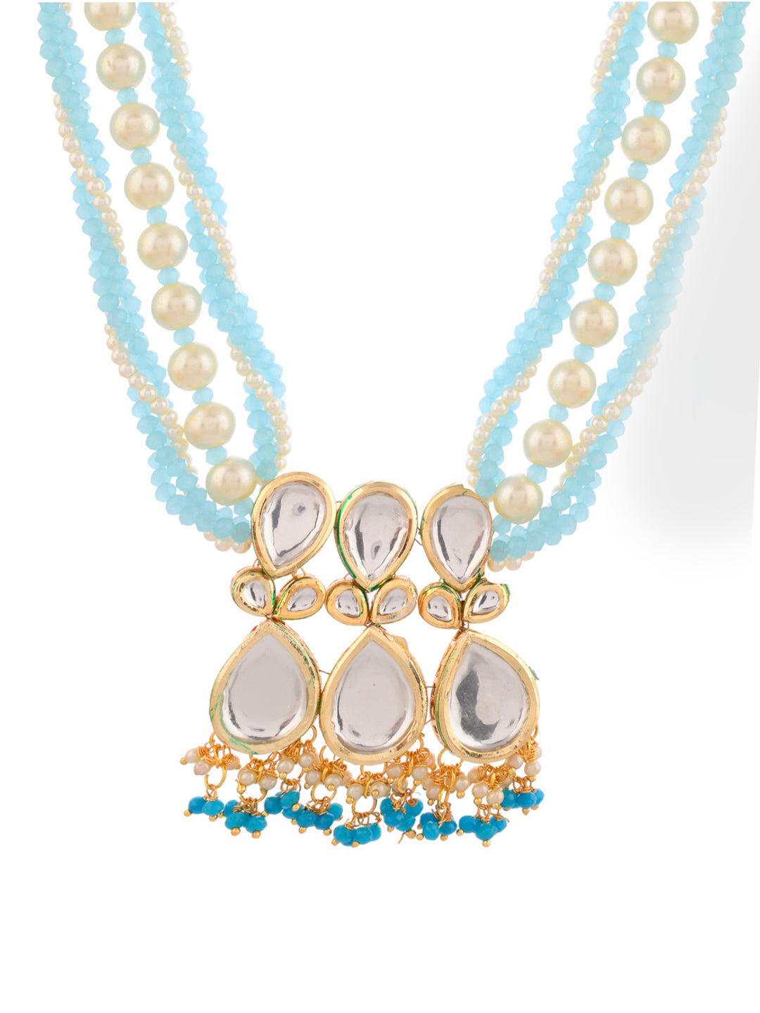Gold Plated Kundan Jewellery Set For Women