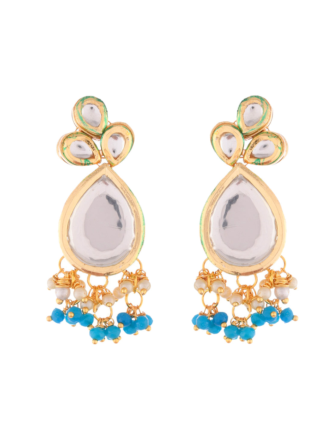 Gold Plated Kundan Jewellery Set For Women