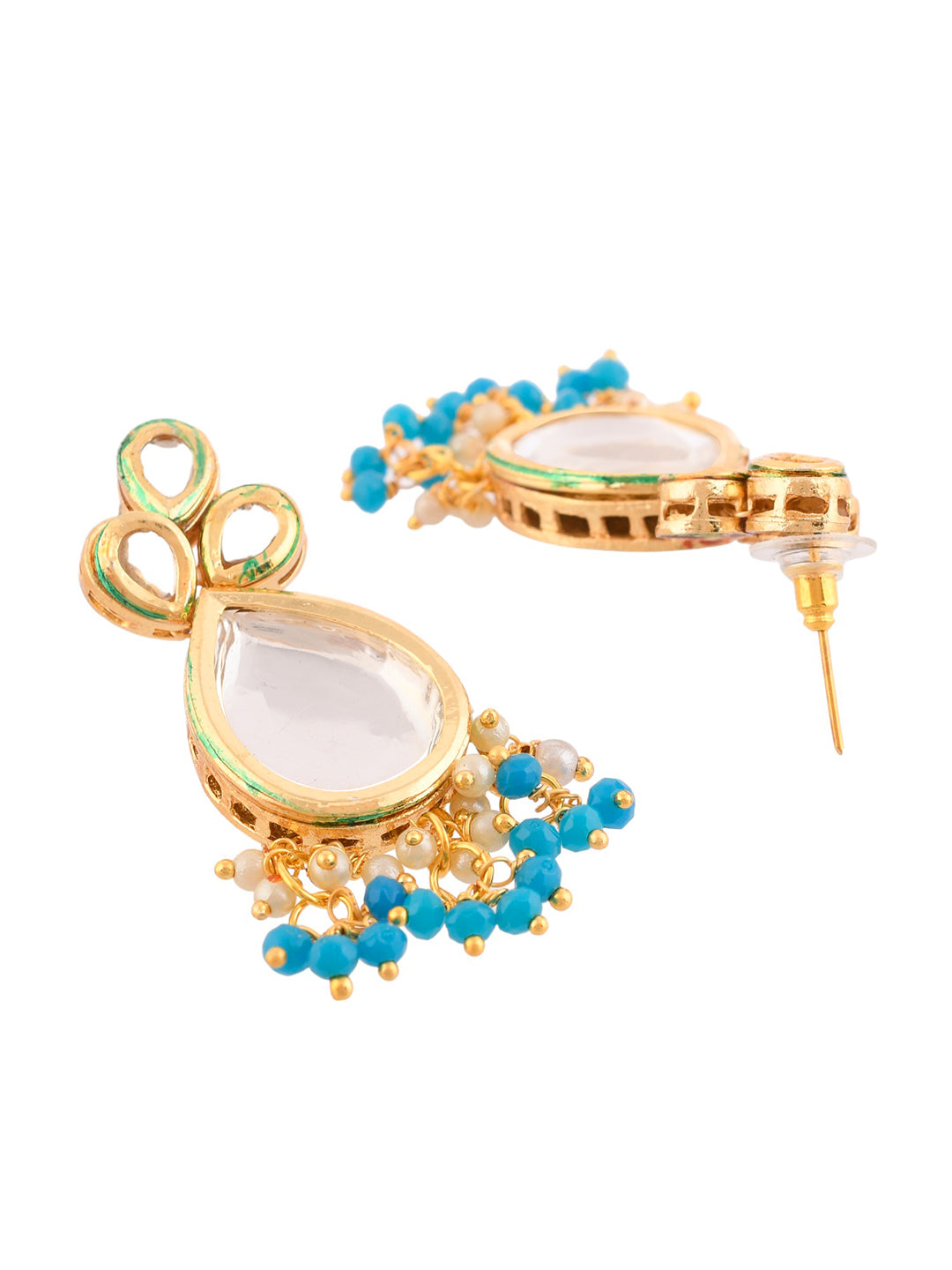 Gold Plated Kundan Jewellery Set For Women