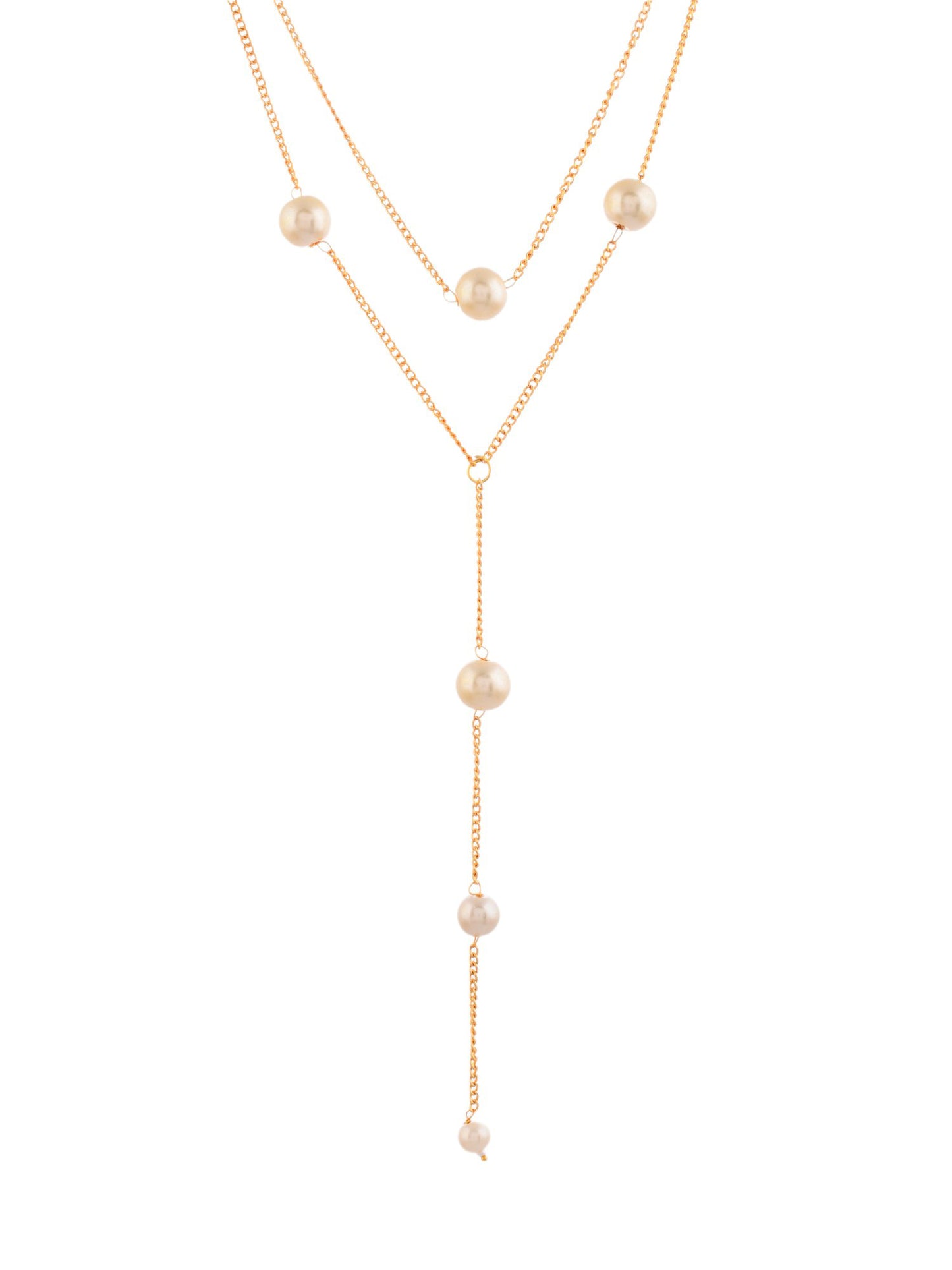 Gold Plated & Pearl Jewellery Set For Women