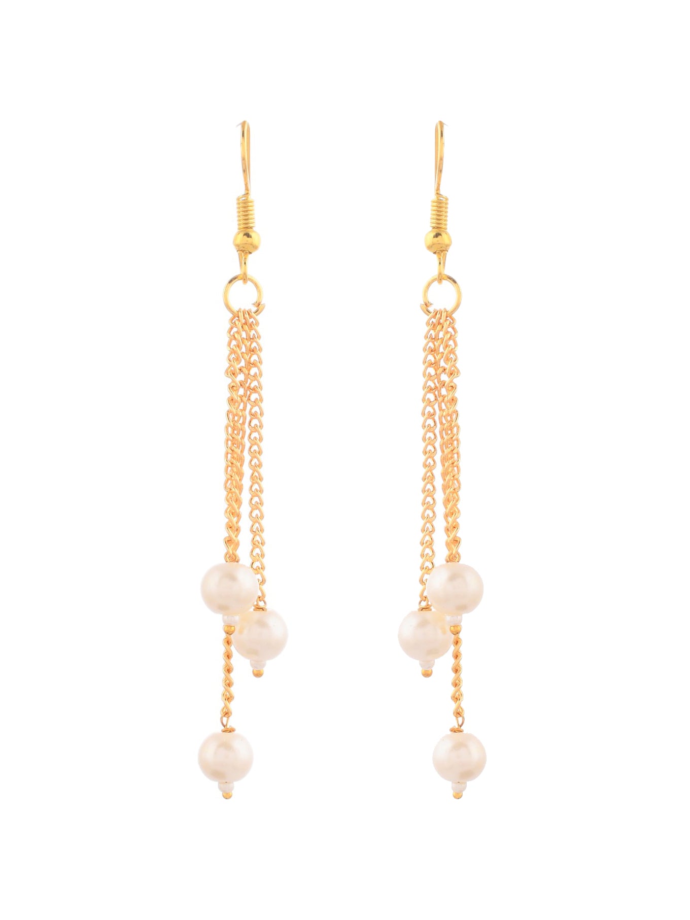 Gold Plated & Pearl Jewellery Set For Women