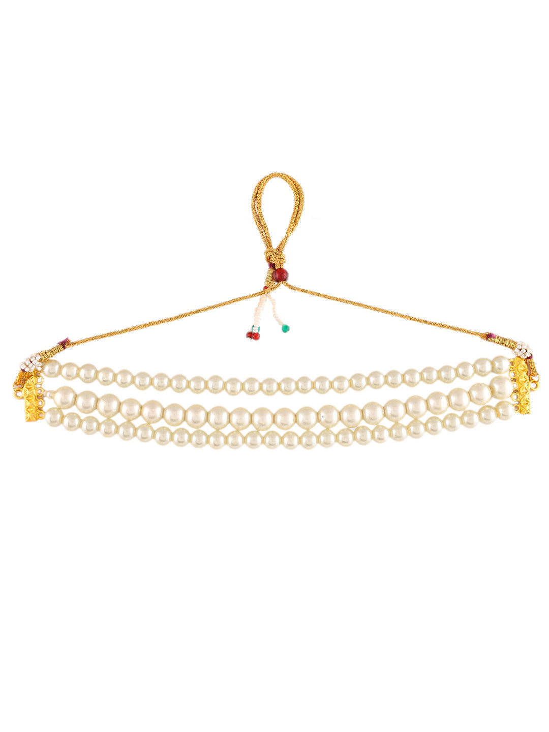 Gold-Plated Pearls Choker Necklace
