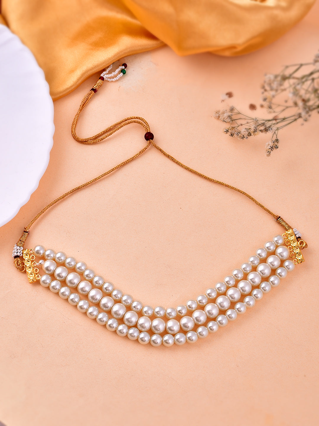 Buy Pearl Choker Necklaces for Women Online at Silvermerc