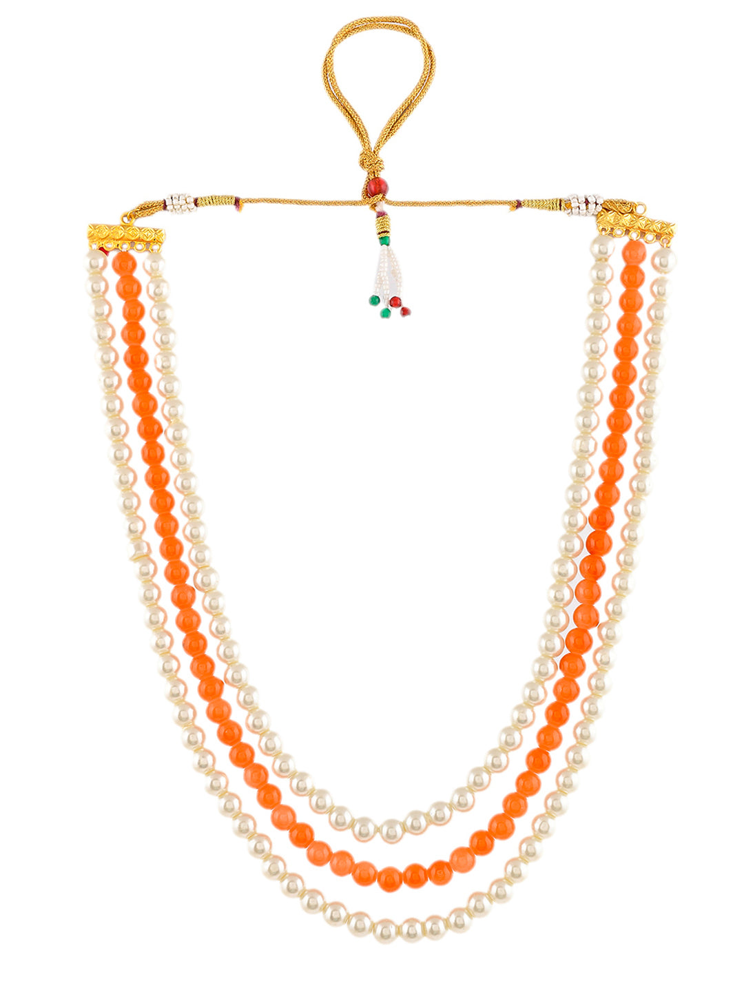 Gold-Plated Pearls Layered Necklace