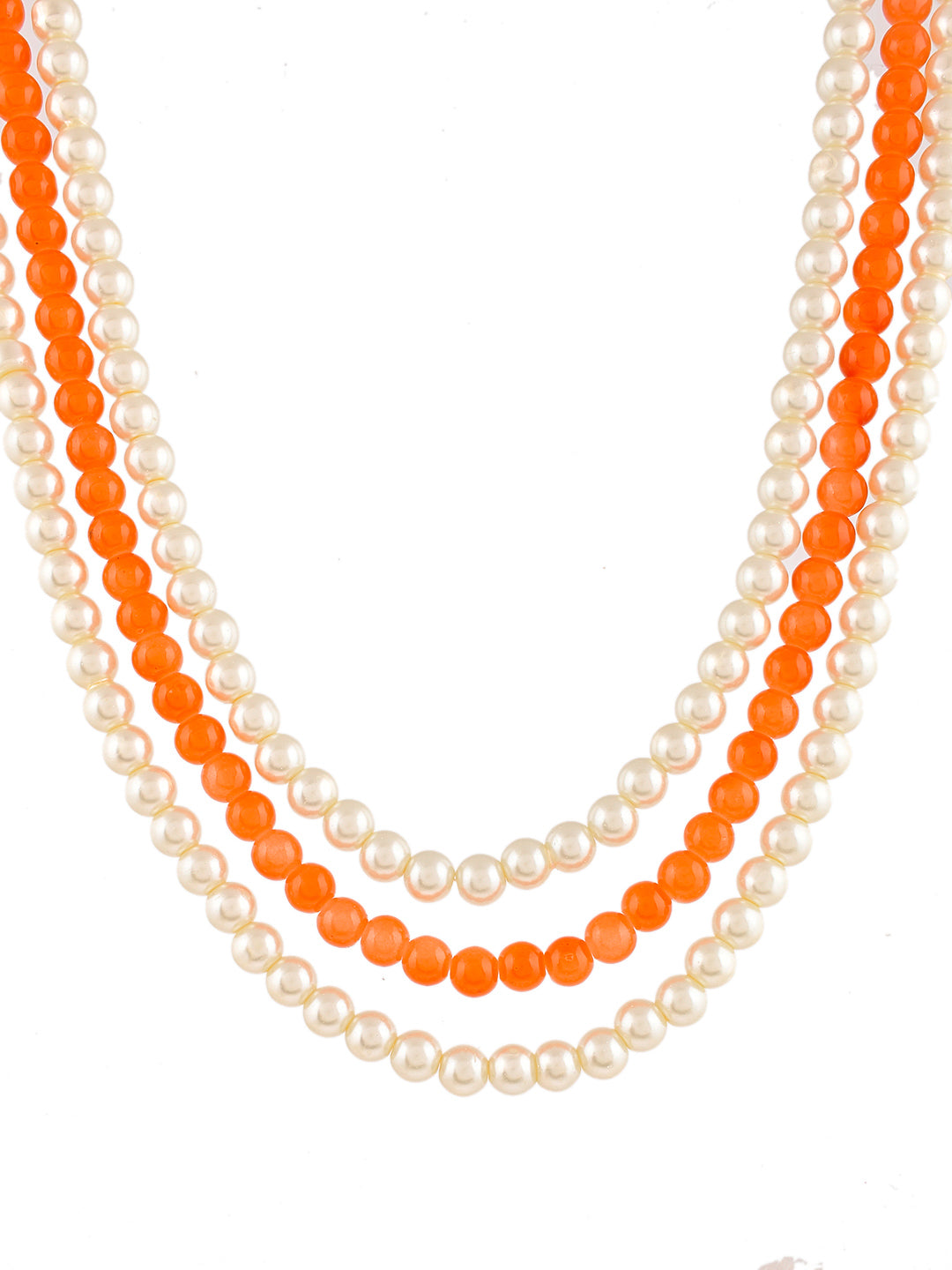 Gold-Plated Pearls Layered Necklace