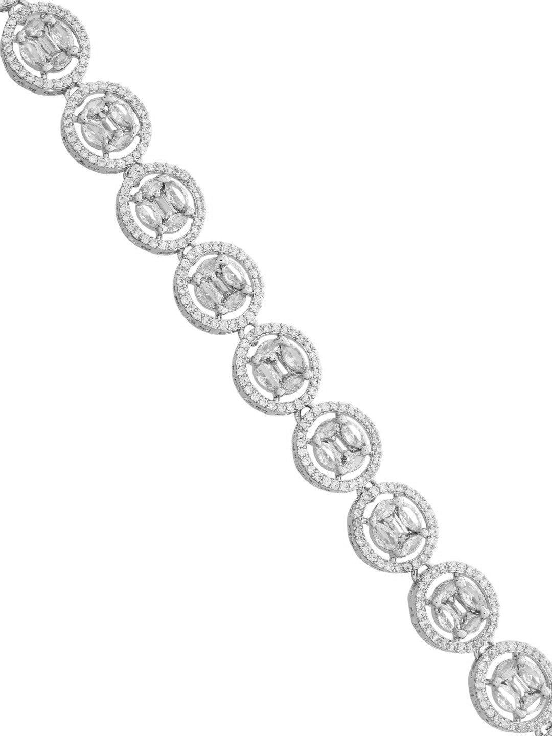 Stylish White  American diamond bracelet