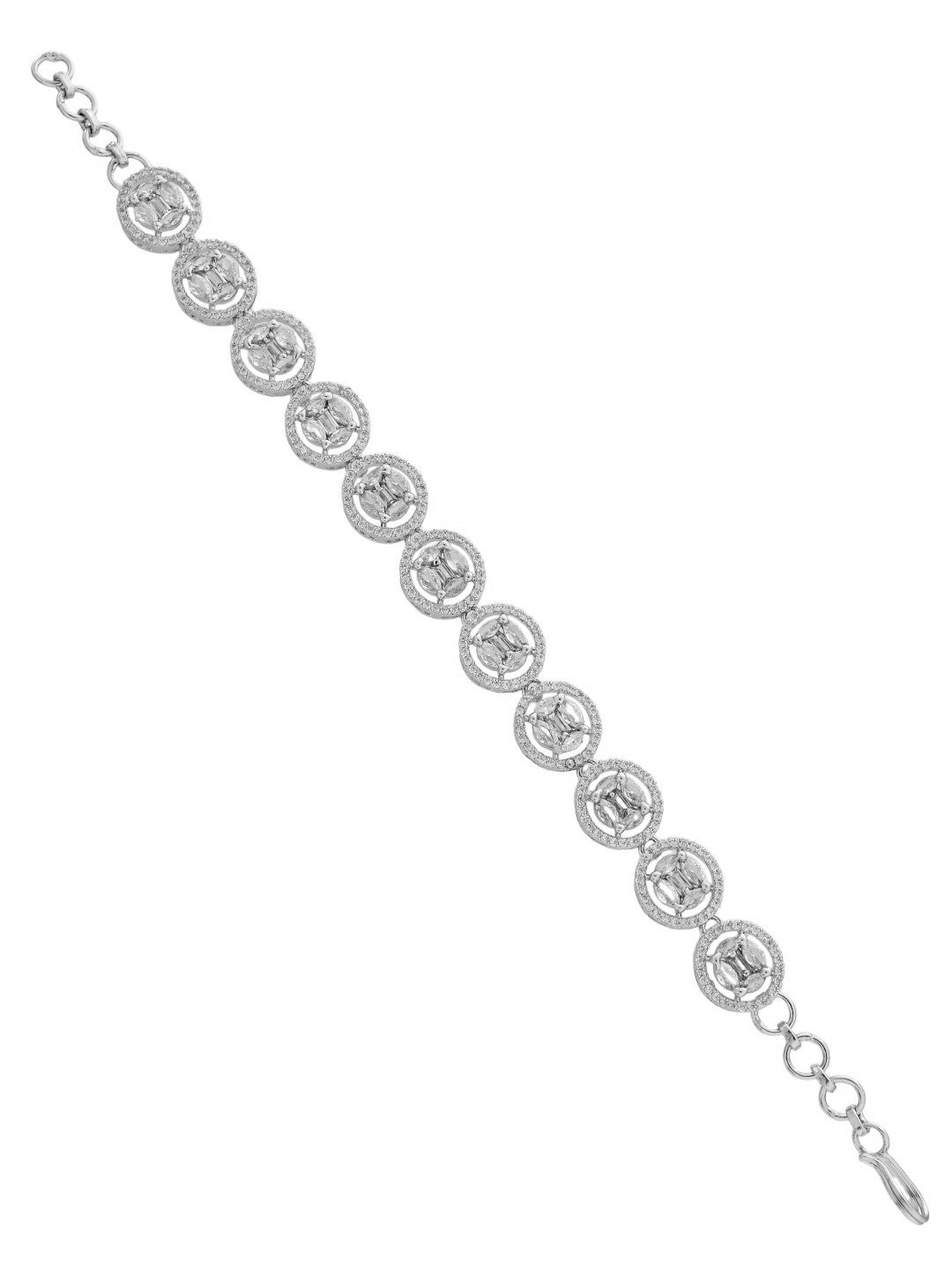 Stylish White  American diamond bracelet