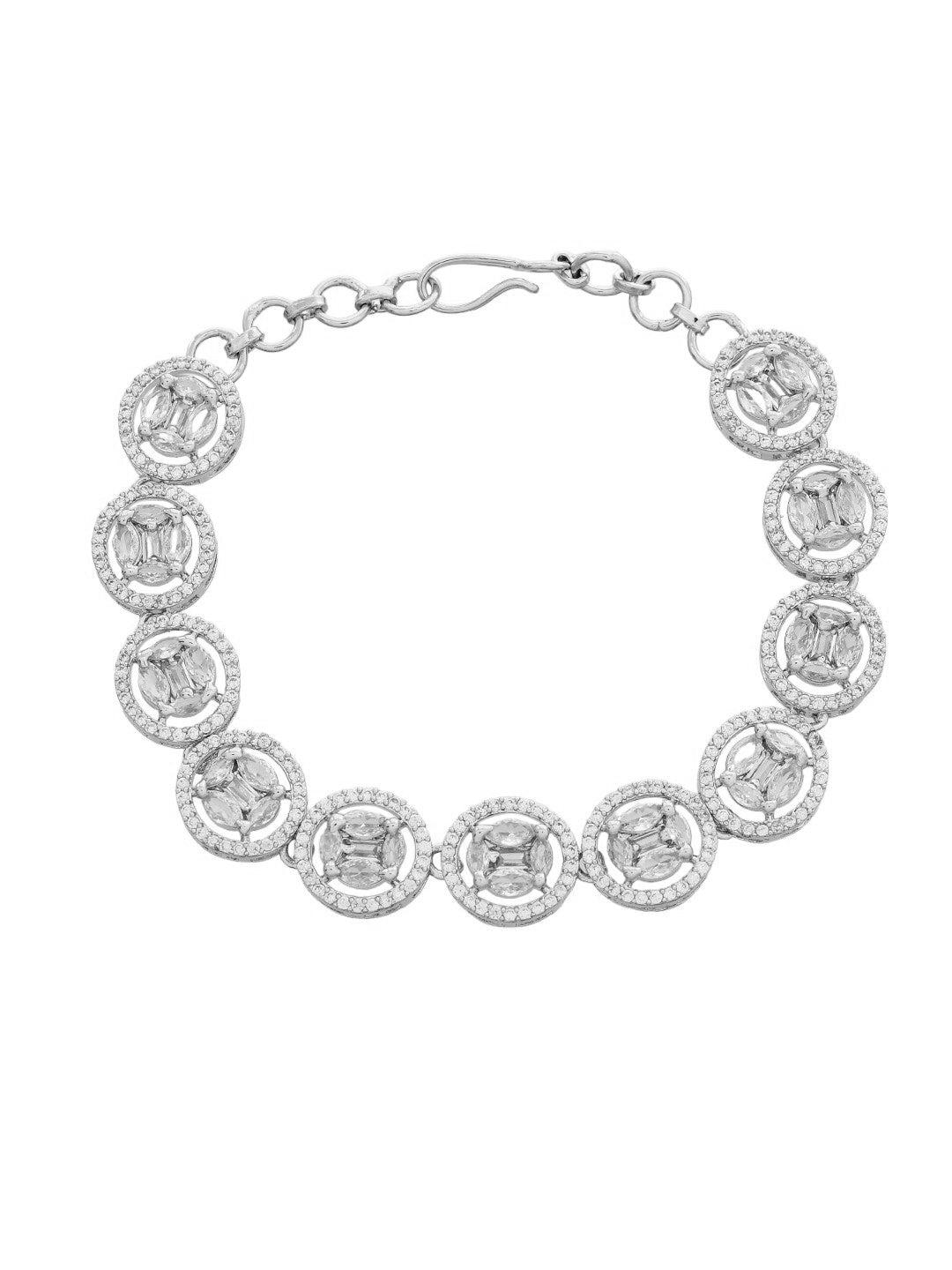 Stylish White  American diamond bracelet