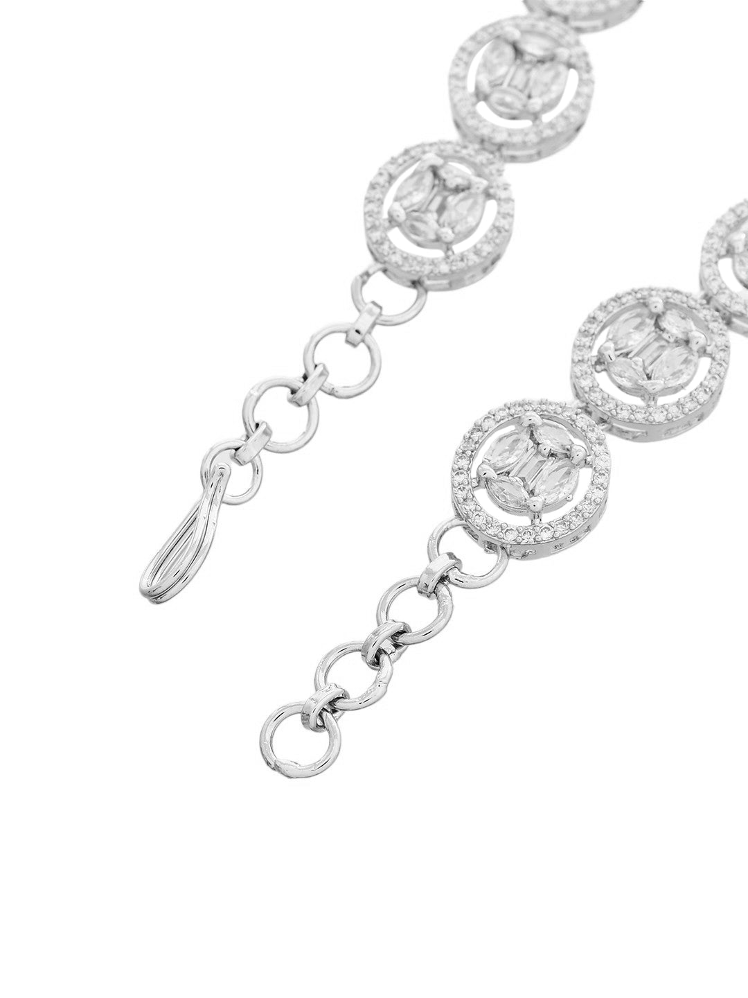 Stylish White  American diamond bracelet