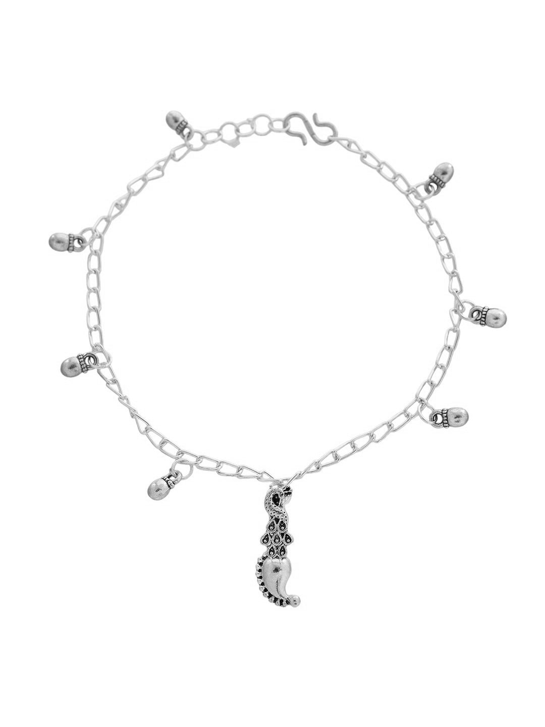 Stylish Silver-Plated Anklet For women