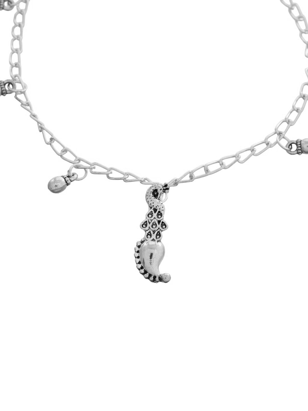 Stylish Silver-Plated Anklet For women