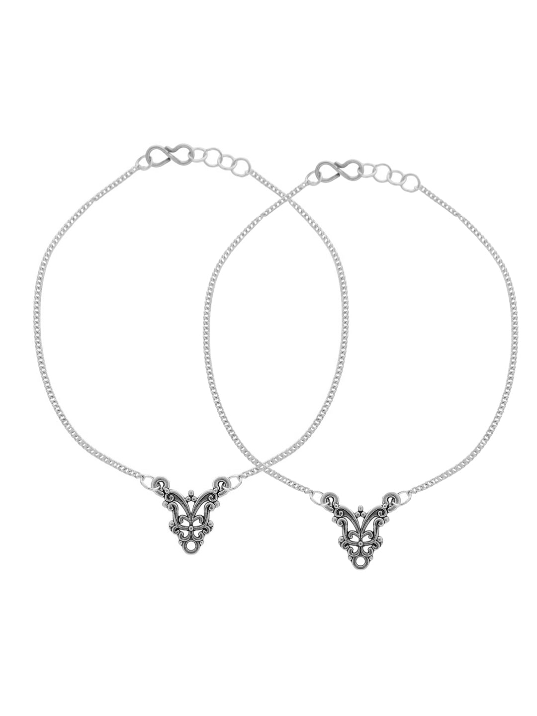 Trending Silver-Plated Anklet For Women