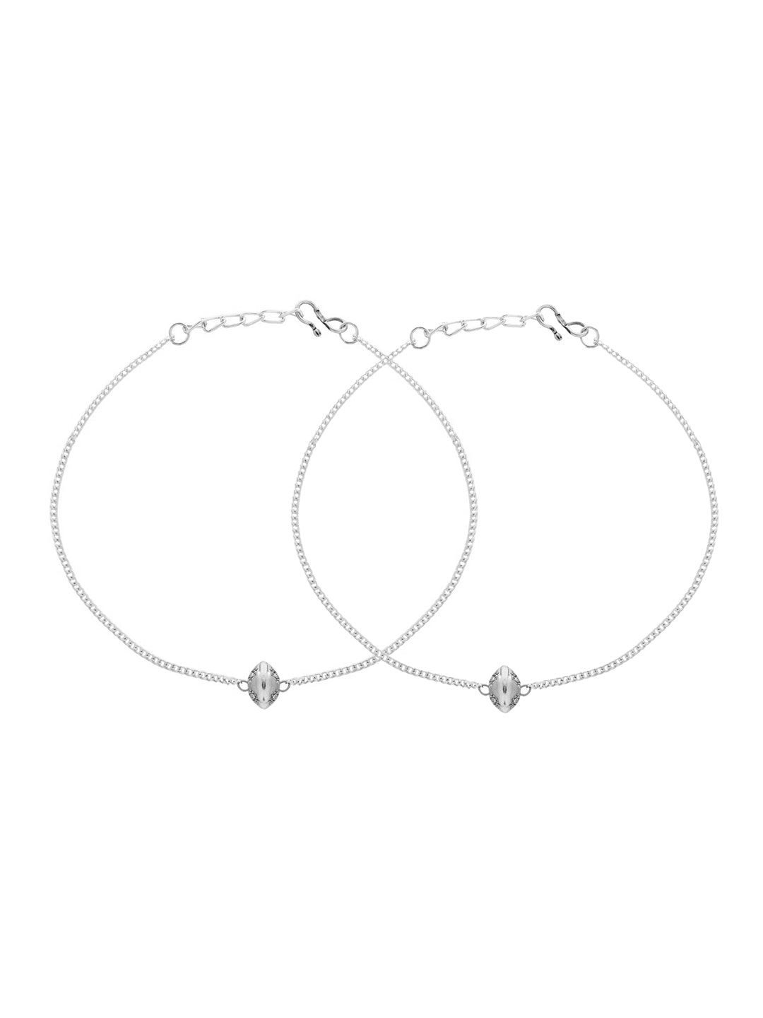 Silver-Plated Anklet For Women