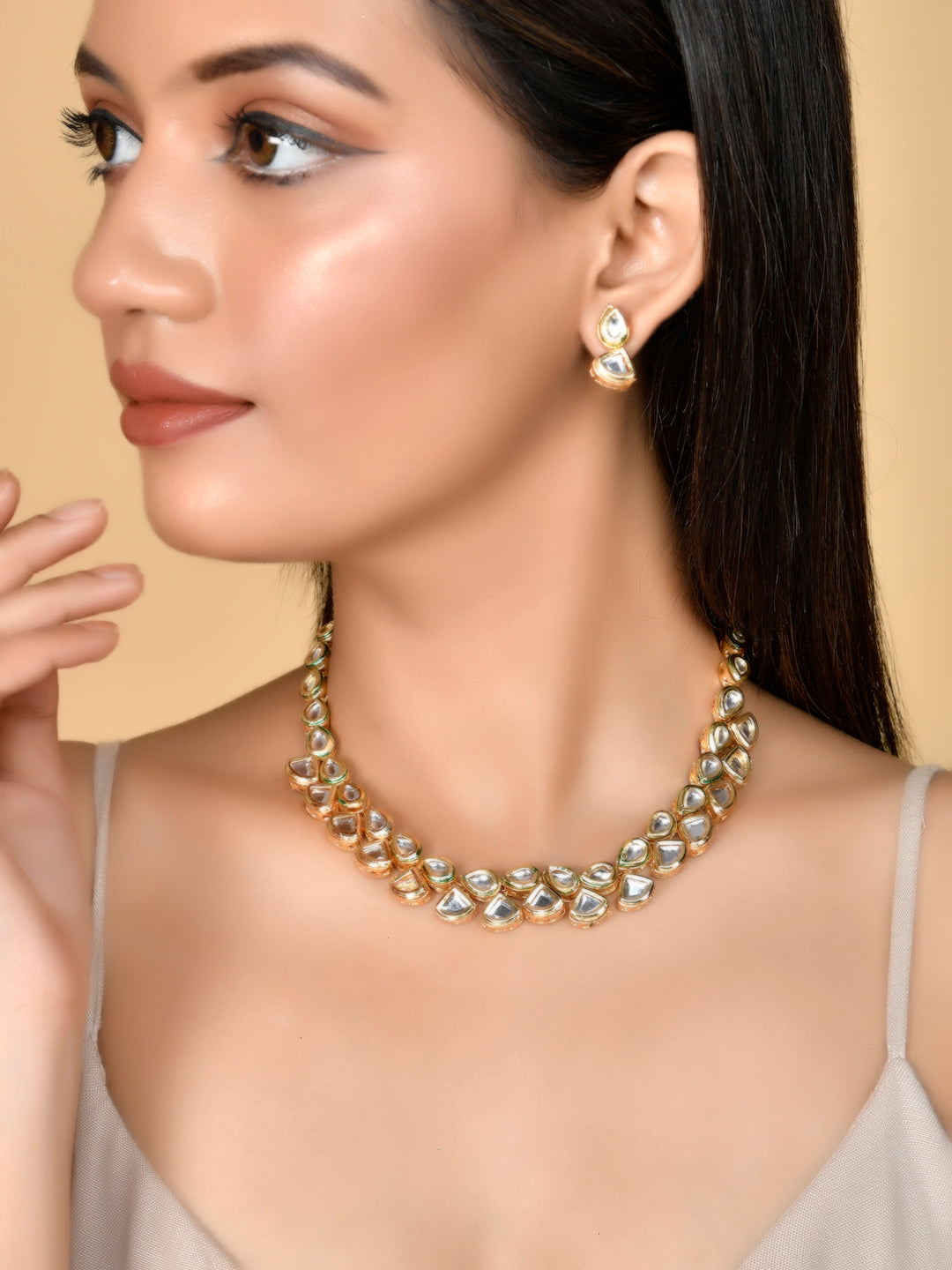 Kundan Gold Plated Jewellery Set