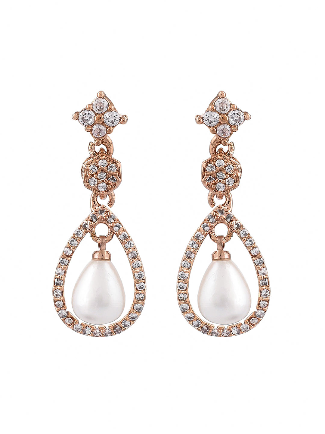 4 in 1 pearl earrings