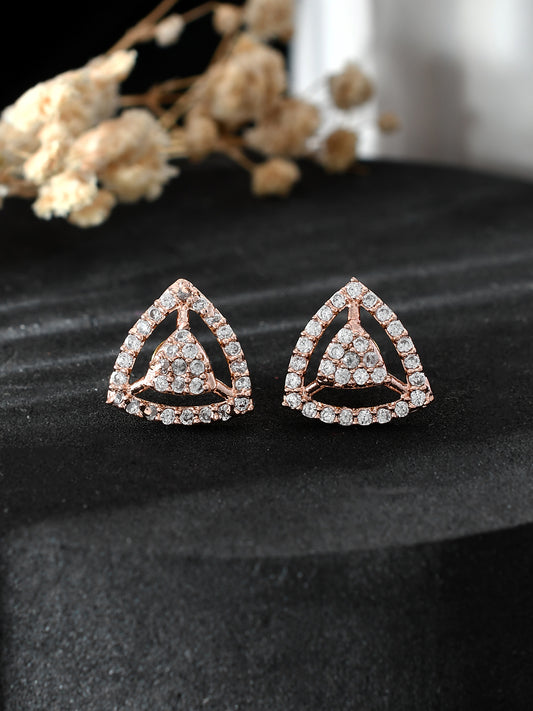 These American Diamond Stud earrings are the perfect addition to any Western outfit for women and girls. The high-quality stones add just the right touch of sparkle, making them a versatile accessory for any occasion. 