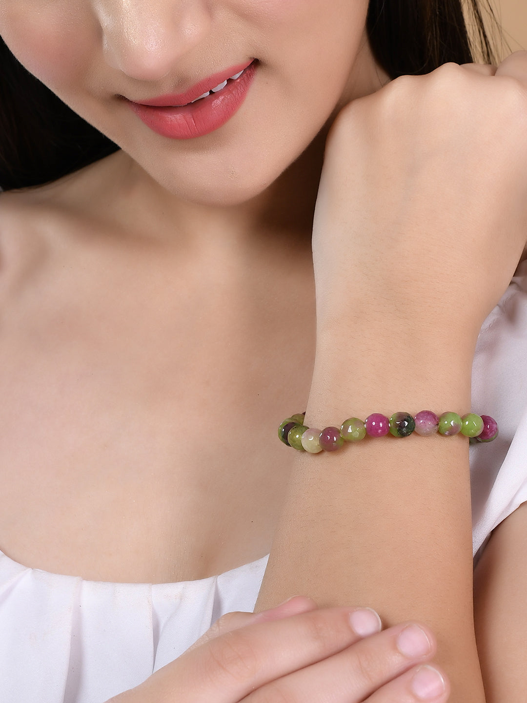 Artificial Beads Natural Stone beaded Bracelet