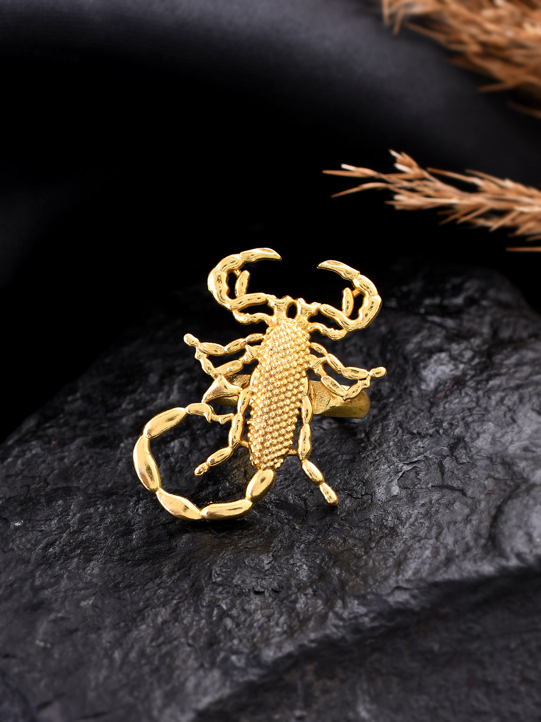 Gold Plated Handcrafted Finger Ring.